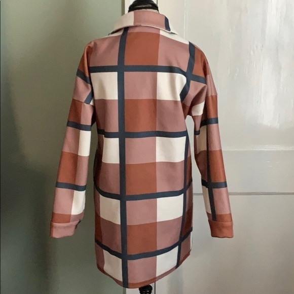 FASHION Street Plaid Oversized Woolen Shacket - Picture 5 of 8